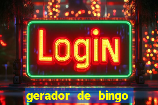 gerador de bingo cha de bebe